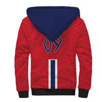 Custom Norway Viking Row - Alt for Norge Sherpa Hoodie Norge Football Supporter Flag Edition