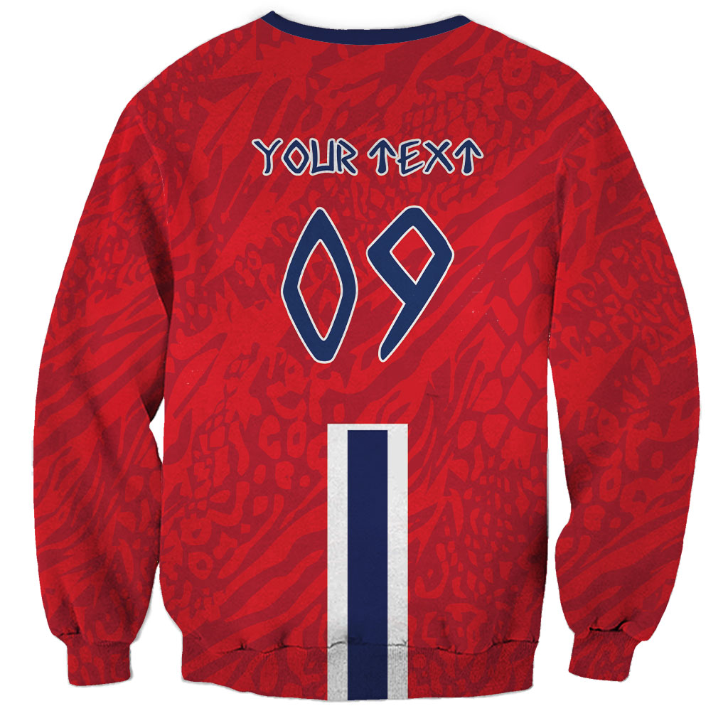 Custom Norway Viking Row - Alt for Norge Sweatshirt Norge Football Supporter Flag Edition