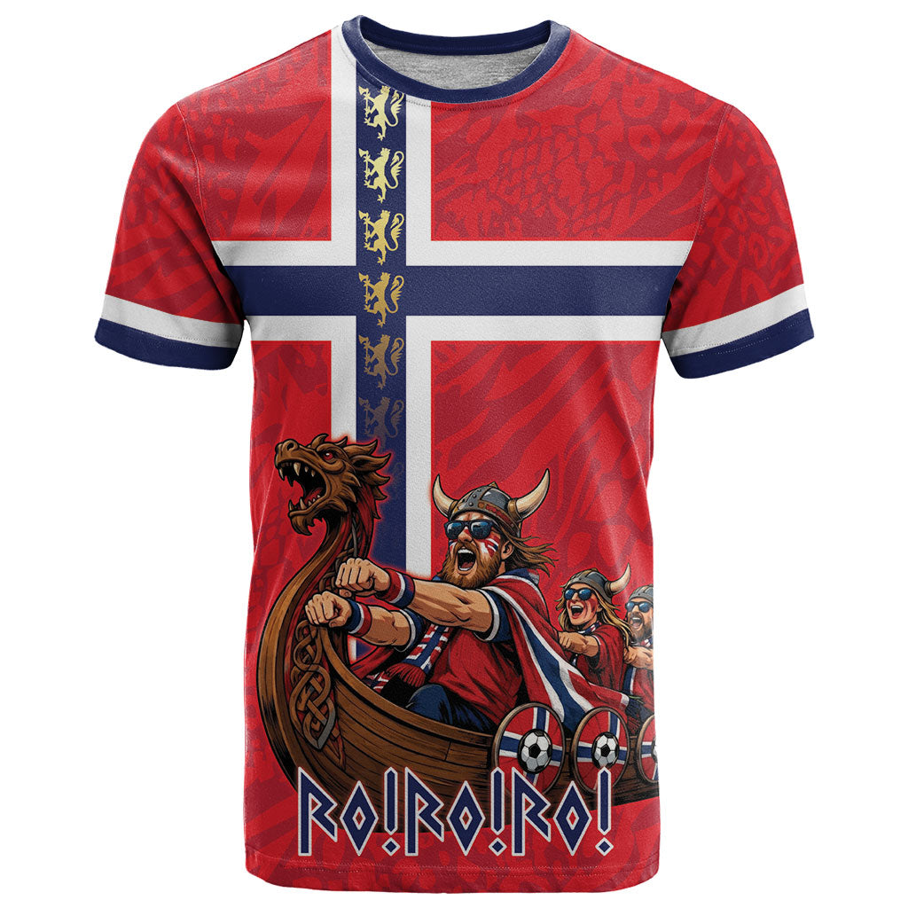 Custom Norway Viking Row - Alt for Norge T Shirt Norge Football Supporter Flag Edition