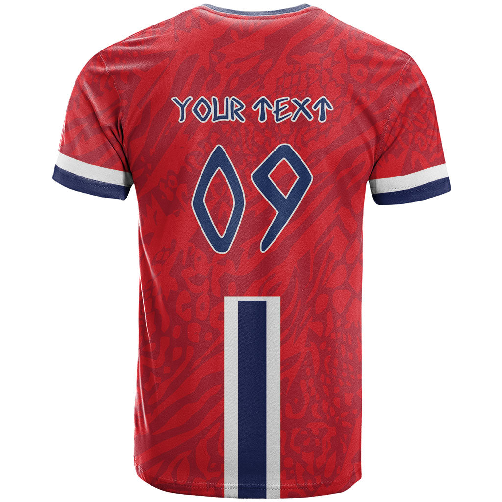 Custom Norway Viking Row - Alt for Norge T Shirt Norge Football Supporter Flag Edition