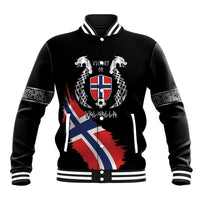 Victory or Valhalla Norway Football Personalized Baseball Jacket Norge Football Supporter