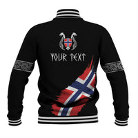 Victory or Valhalla Norway Football Personalized Baseball Jacket Norge Football Supporter