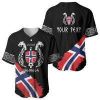 Victory or Valhalla Norway Football Personalized Baseball Jersey Norge Football Supporter