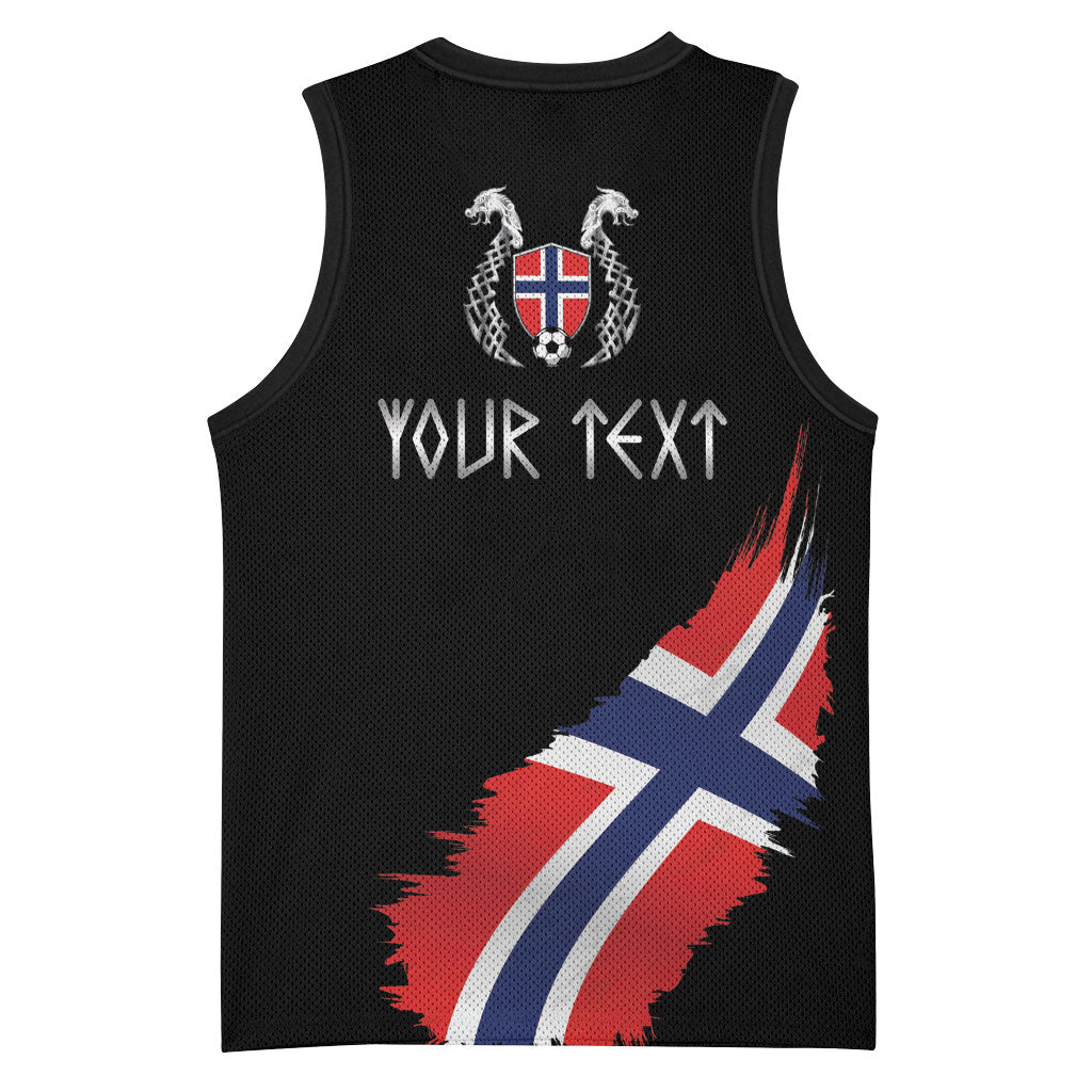 Victory or Valhalla Norway Football Personalized Basketball Jersey Norge Football Supporter