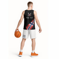 Victory or Valhalla Norway Football Personalized Basketball Jersey Norge Football Supporter