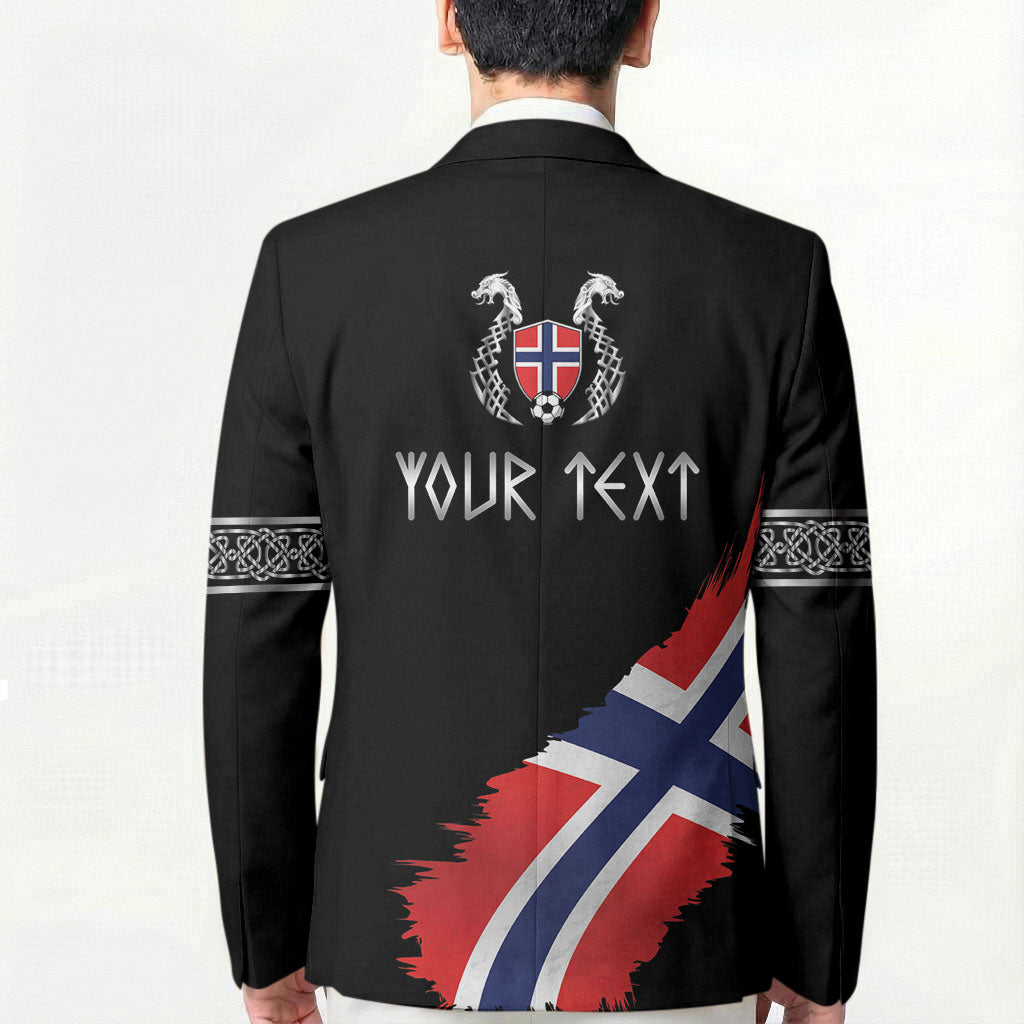 Victory or Valhalla Norway Football Personalized Blazer Norge Football Supporter