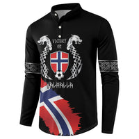 Victory or Valhalla Norway Football Personalized Button Sweatshirt Norge Football Supporter