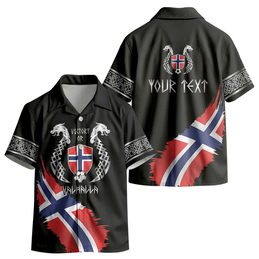 Victory or Valhalla Norway Football Personalized Kid Hawaiian Shirt Norge Football Supporter LT9