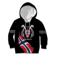 Victory or Valhalla Norway Football Personalized Kid Hoodie Norge Football Supporter