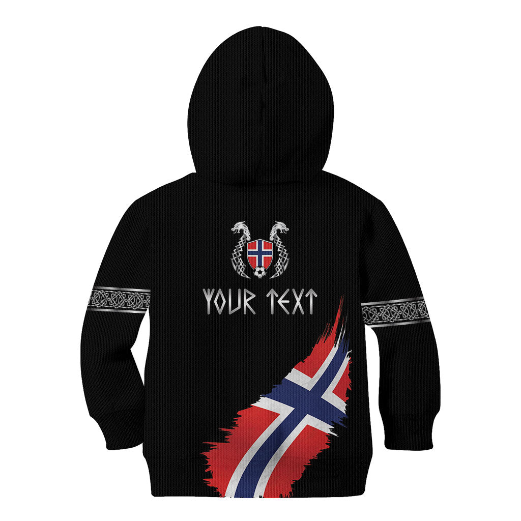 Victory or Valhalla Norway Football Personalized Kid Hoodie Norge Football Supporter
