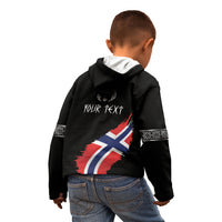 Victory or Valhalla Norway Football Personalized Kid Hoodie Norge Football Supporter