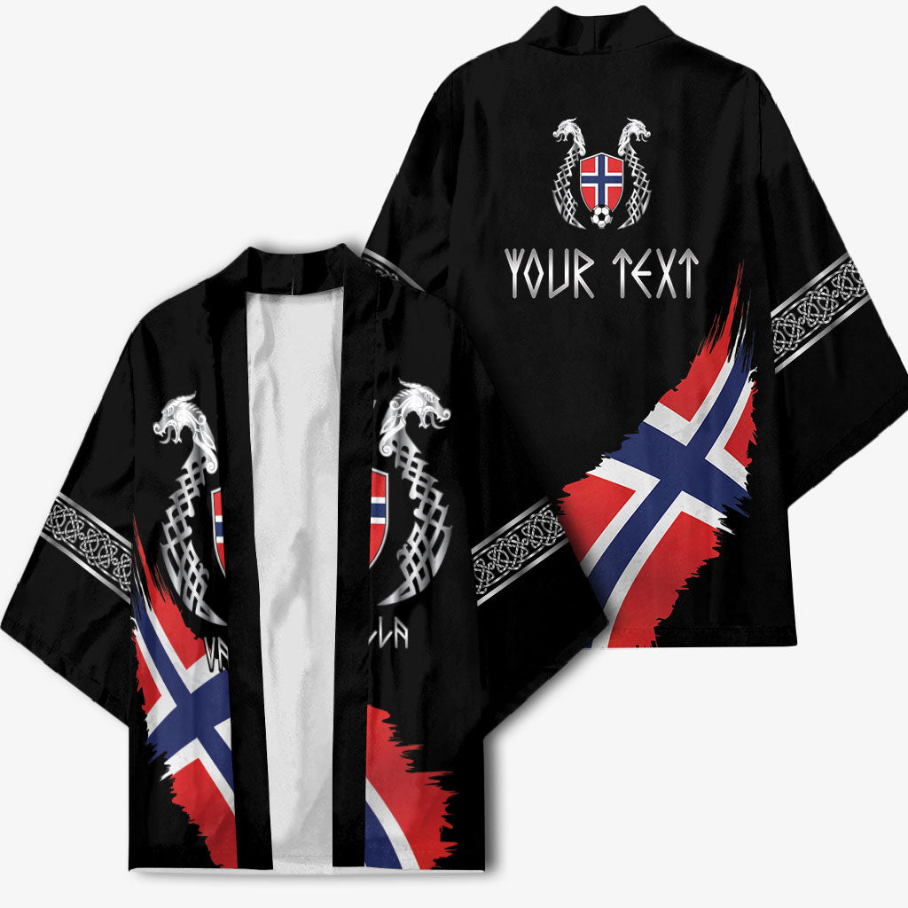 Victory or Valhalla Norway Football Personalized Kimono Norge Football Supporter