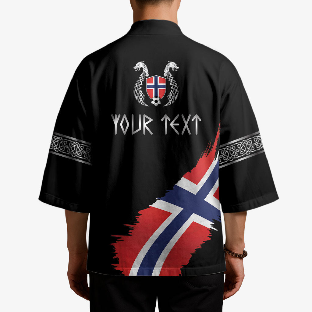 Victory or Valhalla Norway Football Personalized Kimono Norge Football Supporter