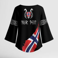 Victory or Valhalla Norway Football Personalized Kimono Sleeve Blouse Norge Football Supporter