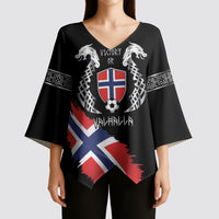 Victory or Valhalla Norway Football Personalized Kimono Sleeve Blouse Norge Football Supporter