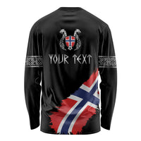 Victory or Valhalla Norway Football Personalized Long Sleeve Shirt Norge Football Supporter