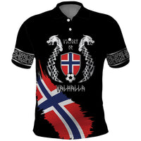 Victory or Valhalla Norway Football Personalized Polo Shirt Norge Football Supporter