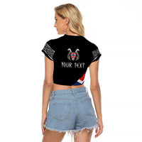 Victory or Valhalla Norway Football Personalized Raglan Cropped T Shirt Norge Football Supporter