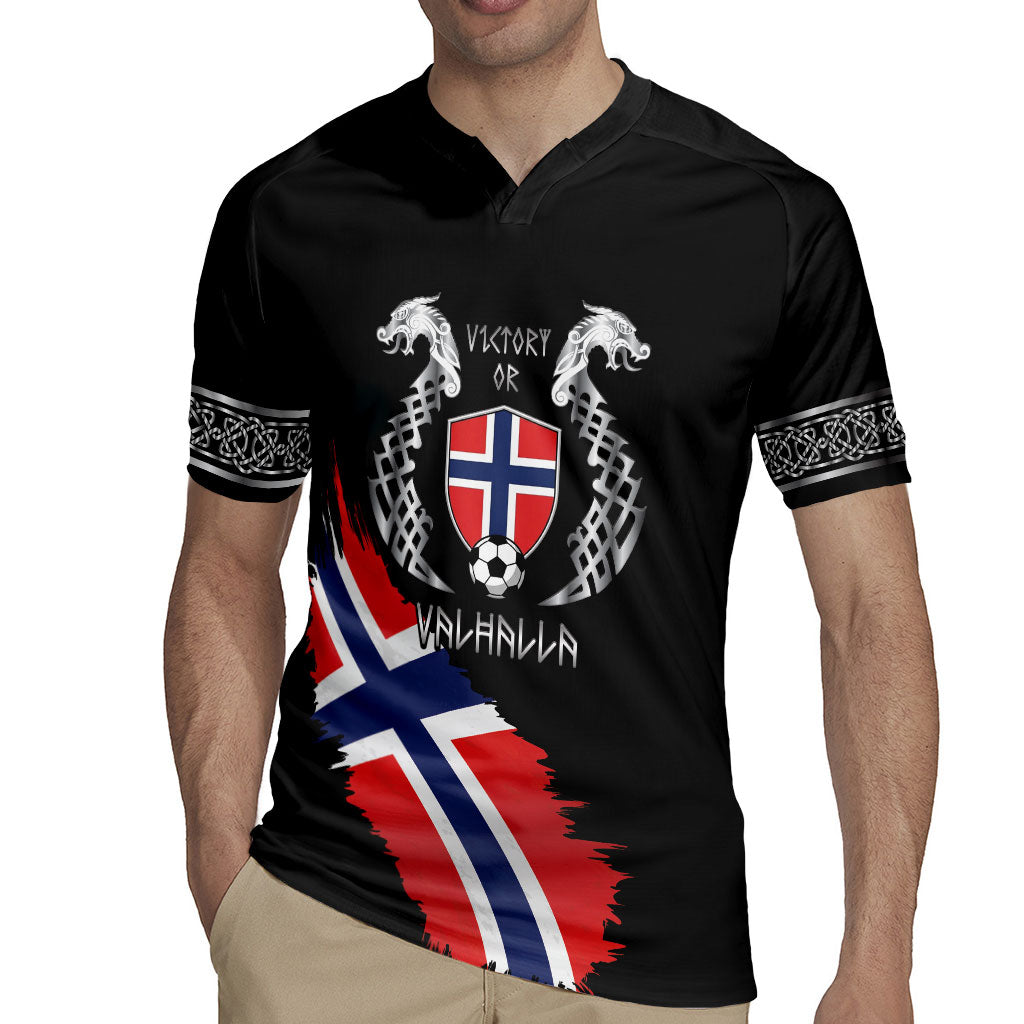 Victory or Valhalla Norway Football Personalized Rugby Jersey Norge Football Supporter