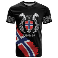 Victory or Valhalla Norway Football Personalized T Shirt Norge Football Supporter