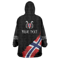 Victory or Valhalla Norway Football Personalized Wearable Blanket Hoodie Norge Football Supporter