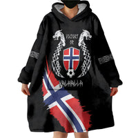 Victory or Valhalla Norway Football Personalized Wearable Blanket Hoodie Norge Football Supporter