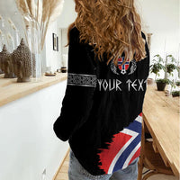 Victory or Valhalla Norway Football Personalized Women Casual Shirt Norge Football Supporter