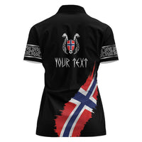 Victory or Valhalla Norway Football Personalized Women Polo Shirt Norge Football Supporter