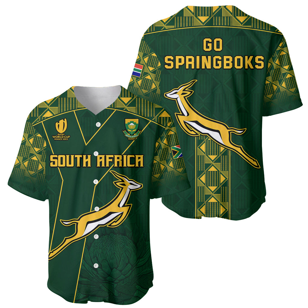 Springboks Rugby Baseball Jersey South Africa Go Champions World Cup 2023 LT9 - Wonder Print Shop