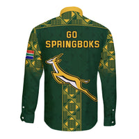 Springboks Rugby Long Sleeve Button Shirt South Africa Go Champions World Cup 2023 - Wonder Print Shop