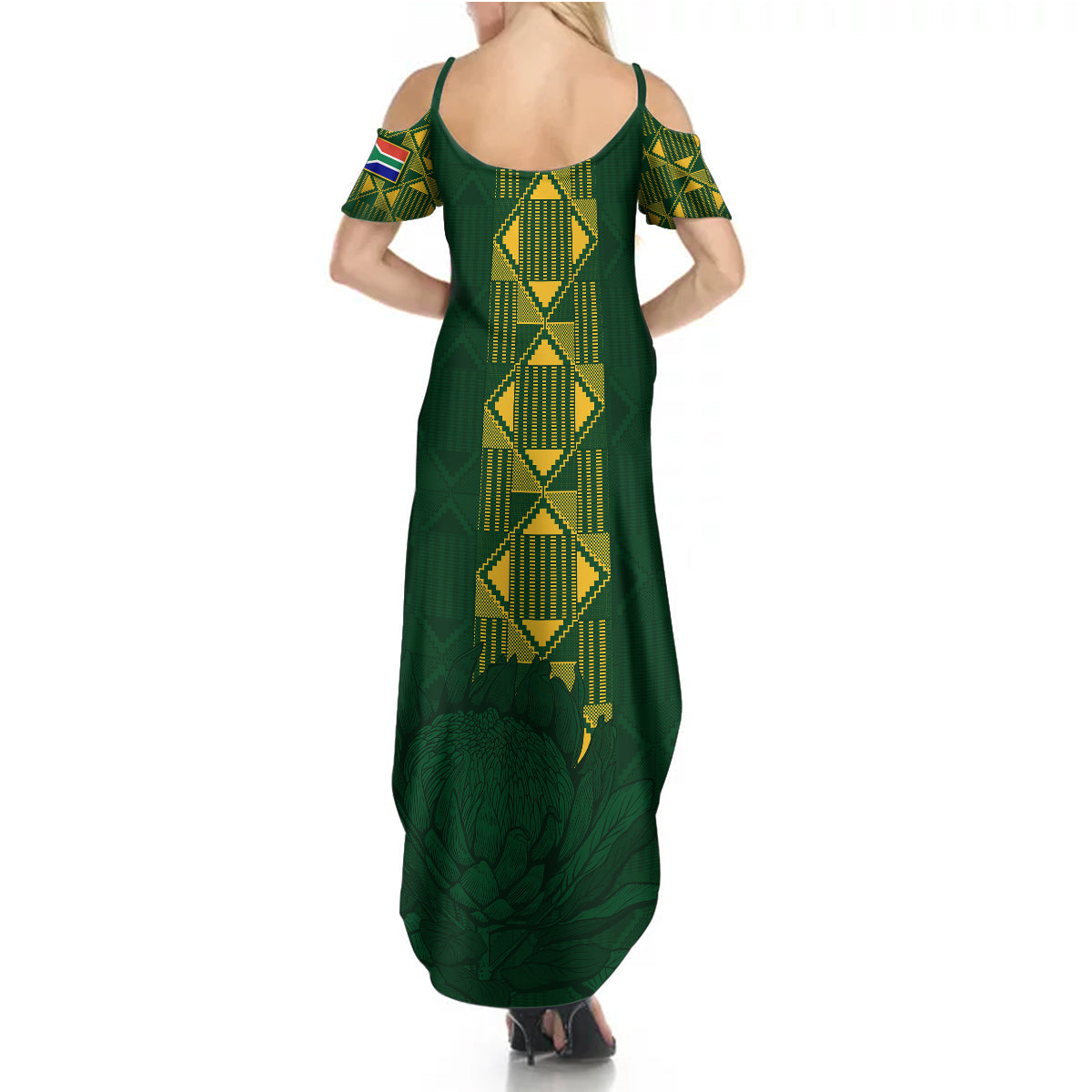 Springboks Rugby Summer Maxi Dress South Africa Go Champions World Cup 2023 - Wonder Print Shop