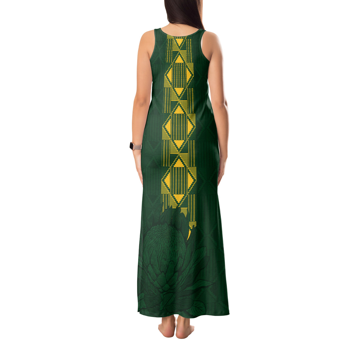 Springboks Rugby Tank Maxi Dress South Africa Go Champions World Cup 2023 - Wonder Print Shop