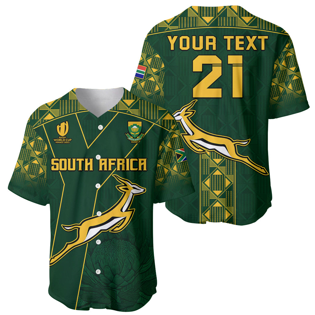 Custom Springboks Rugby Baseball Jersey South Africa Go Champions World Cup 2023 LT9 - Wonder Print Shop