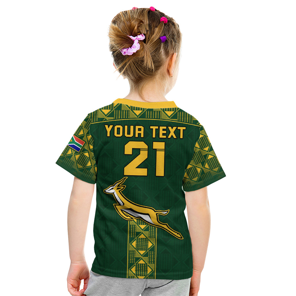 Custom Springboks Rugby Kid T Shirt South Africa Go Champions World Cup 2023 - Wonder Print Shop