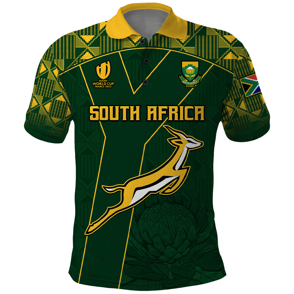 Custom Springboks Rugby Polo Shirt South Africa Go Champions World Cup 2023 - Wonder Print Shop