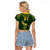 Custom Springboks Rugby Raglan Cropped T Shirt South Africa Go Champions World Cup 2023 - Wonder Print Shop