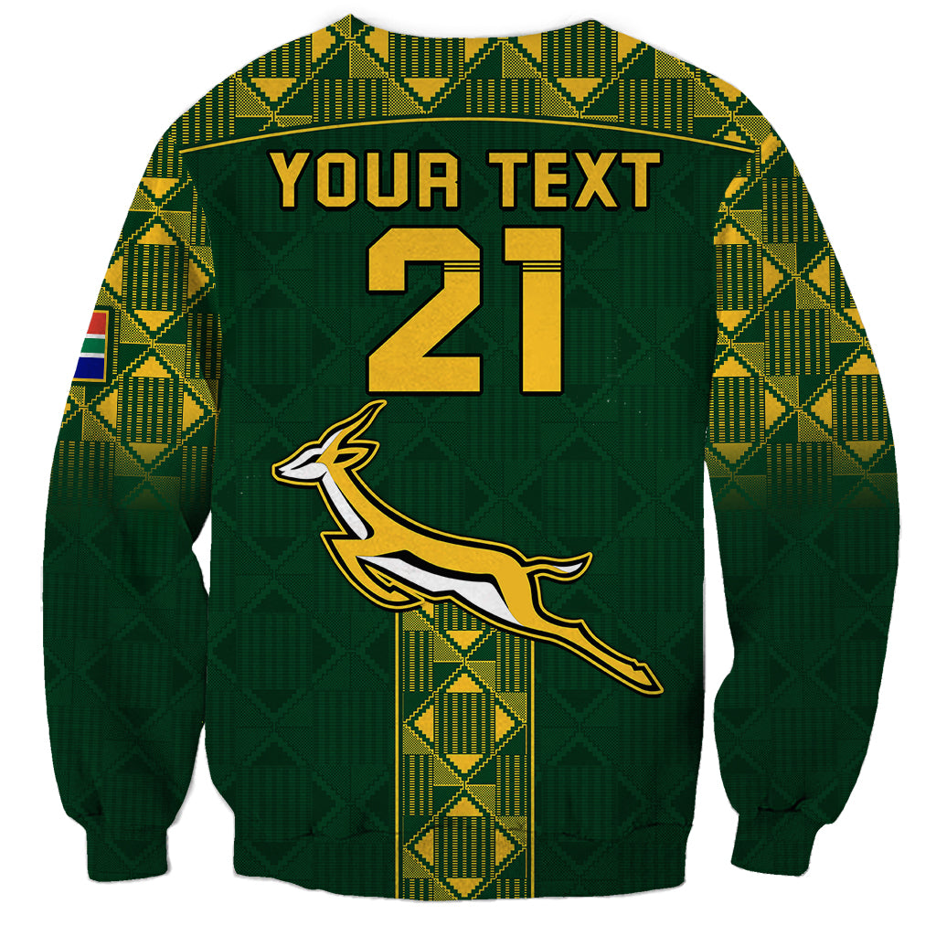 Custom Springboks Rugby Sweatshirt South Africa Go Champions World Cup 2023 - Wonder Print Shop