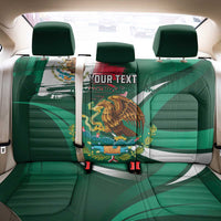 Mexico Hispanic Heritage Personalized Back Car Seat Cover With Aguila Mexicana LT9 - Wonder Print Shop
