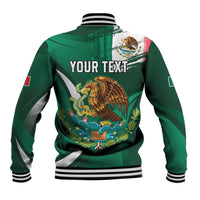 Mexico Hispanic Heritage Personalized Baseball Jacket With Aguila Mexicana LT9 - Wonder Print Shop