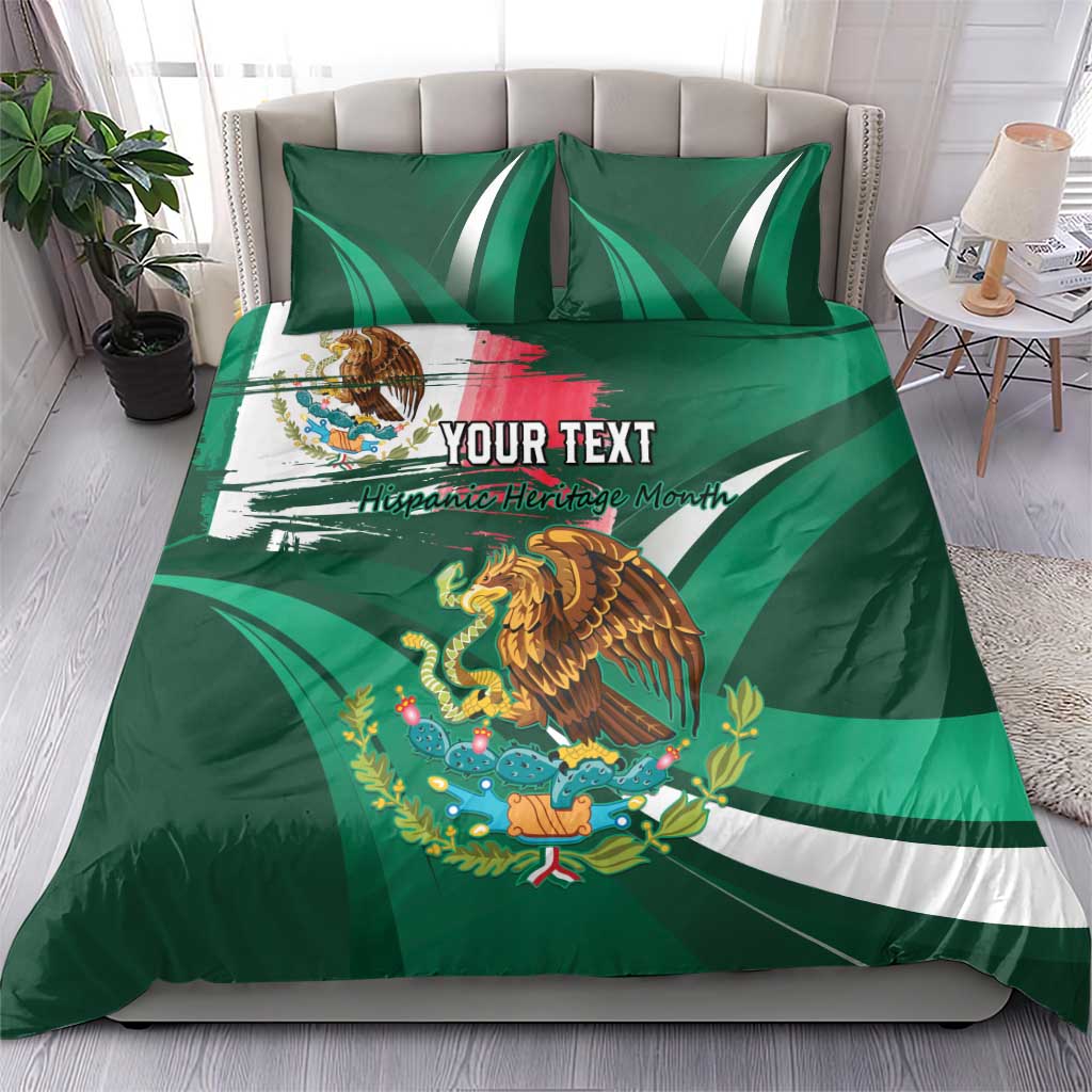 Mexico Hispanic Heritage Personalized Bedding Set With Aguila Mexicana LT9 - Wonder Print Shop