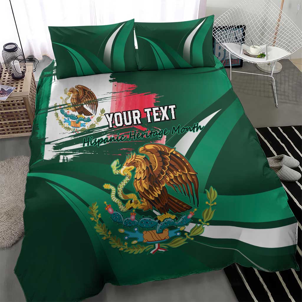 Mexico Hispanic Heritage Personalized Bedding Set With Aguila Mexicana LT9 - Wonder Print Shop