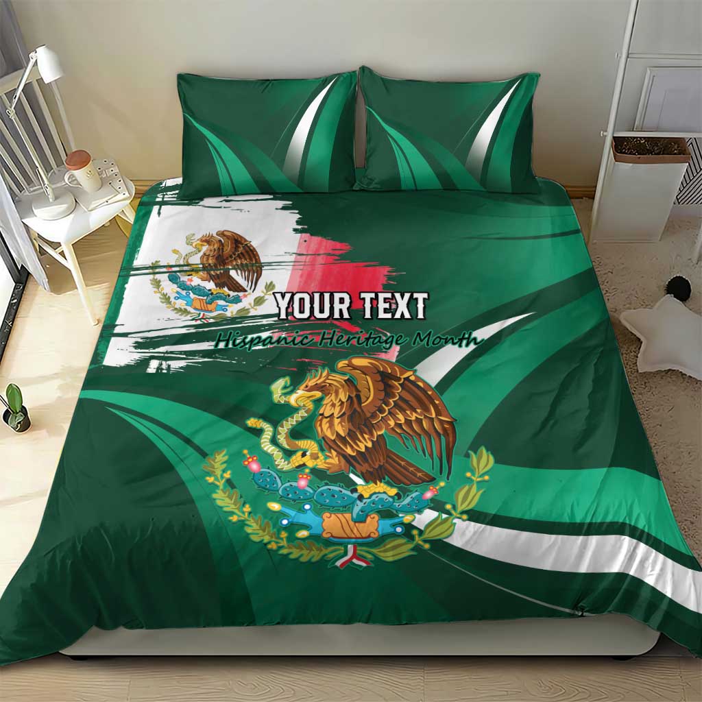 Mexico Hispanic Heritage Personalized Bedding Set With Aguila Mexicana LT9 - Wonder Print Shop
