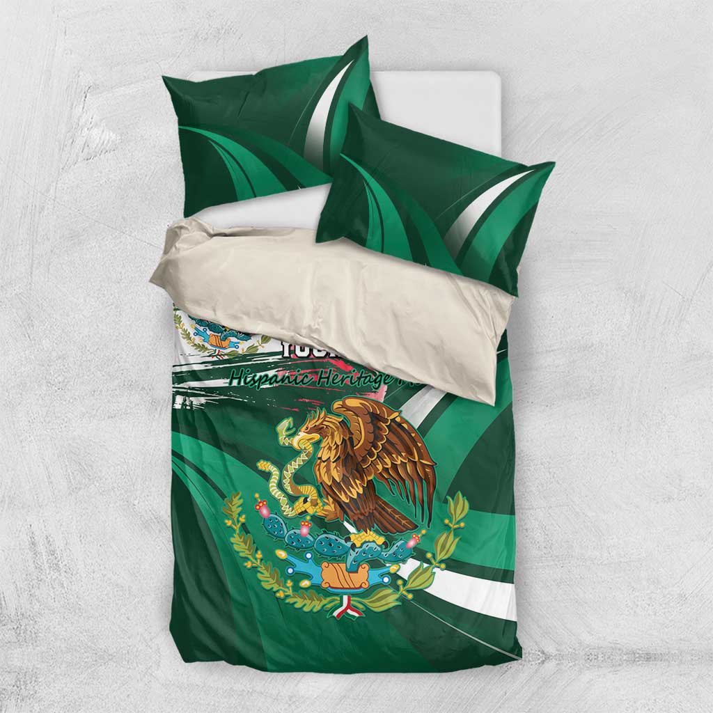 Mexico Hispanic Heritage Personalized Bedding Set With Aguila Mexicana LT9 - Wonder Print Shop