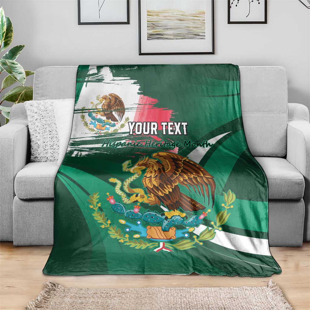 Mexico Hispanic Heritage Personalized Blanket With Aguila Mexicana