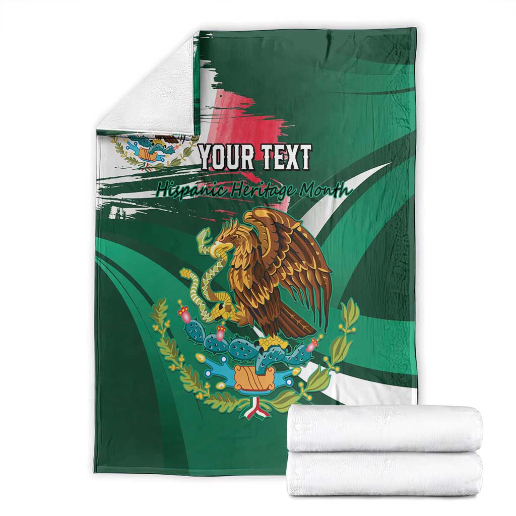 Mexico Hispanic Heritage Personalized Blanket With Aguila Mexicana