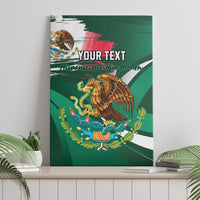 Mexico Hispanic Heritage Personalized Canvas Wall Art With Aguila Mexicana LT9 - Wonder Print Shop