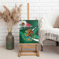 Mexico Hispanic Heritage Personalized Canvas Wall Art With Aguila Mexicana LT9 - Wonder Print Shop