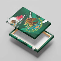 Mexico Hispanic Heritage Personalized Canvas Wall Art With Aguila Mexicana LT9 - Wonder Print Shop