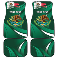 Mexico Hispanic Heritage Personalized Car Mats With Aguila Mexicana LT9 - Wonder Print Shop