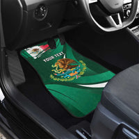 Mexico Hispanic Heritage Personalized Car Mats With Aguila Mexicana LT9 - Wonder Print Shop